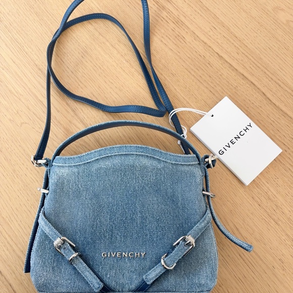 Givenchy Handbags - Givenchy nano voyou Denim Crossbody Bag